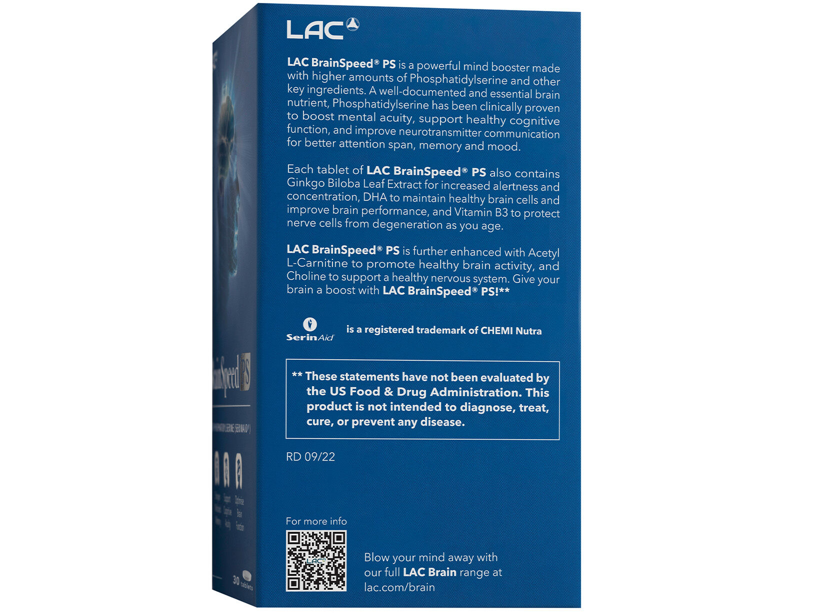 BrainSpeed® PS - With More Phosphatidylserine | LAC Singapore
